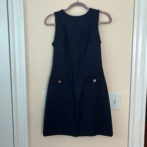 Tommy Hilfiger Navy Dress with Silver Button Detail Size 6